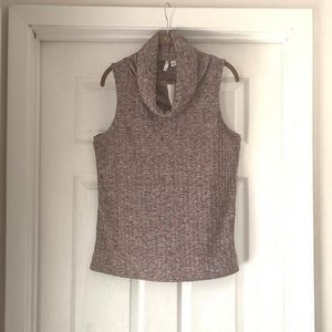 Cowl Neck Sleeveless Sweater